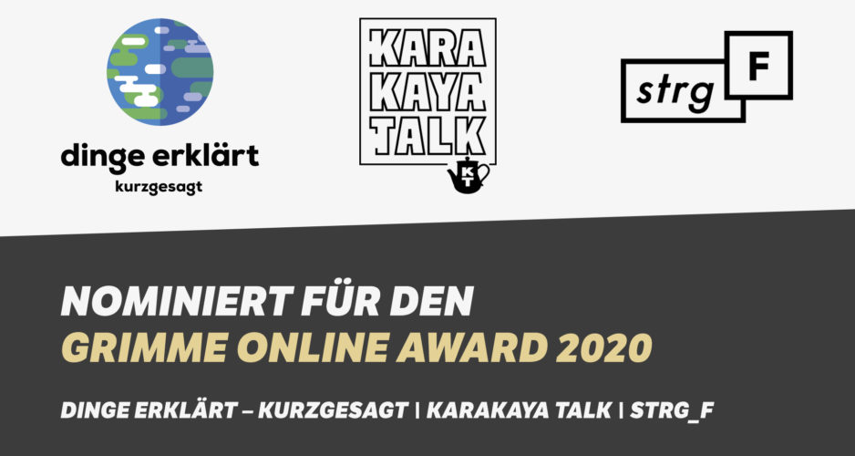 Drei funk-Formate für Grimme Online Award 2020 nominiert