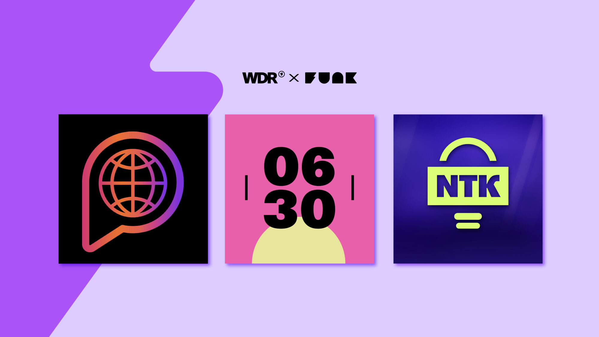 Neuer WDR-funk-Newskosmos: 0630, PlanetPolitics und nicetoknow kooperieren mit funk